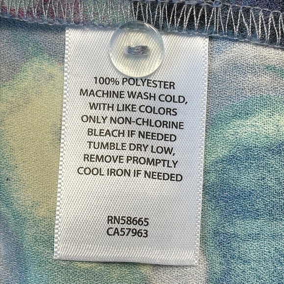 Open Edit Ruched Detail Midi Dress in Grey Blue Tie Dye Swirl Sz S - Picture 14 of 15